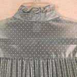 Vintage Discovery seafoam polkadot oversized robe dress 8* Blue Photo 8