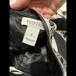 White House | Black Market WHBM Size 6 Black White Strapless Cocktail Dress Silk Photo 8