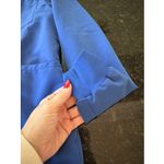 Jaanuu  Scrub Jacket Sz XS Blue Full Zip Front Pockets Lined Long Sleeve Hospital Photo 5