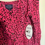 NWT Scoop Square Neck Mini Dress Pink Animal‎ Print Dotted Size: Small Photo 2