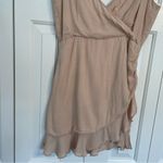 Lovers + Friends Nat Mini Dress Sz Medium Sand Beige Photo 6
