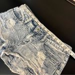 Klique B ultra mini denim shorts, textured distressed festival jean shorts sz S Photo 4