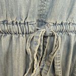 Gap XXL Chambray Jumpsuit Drawstring Waist Sleeveless Blue Wide Leg Midi Summer Photo 3