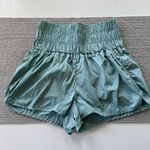 Free People  Movement The Way Home Short Turquoise High Waist Running Shorts Sz M Photo 9