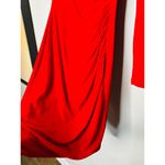 Nookie Red Jersey Squareneck Sheath Harley Structured Shoulders Mini Dress S Photo 9