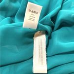 Loft  Womens Floral Racerback Halter Turquoise Maxi A-Line Dress Size 8 Lined Photo 3