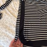 ZARA  W&B Collection Jersey Kint Striped Tee Size Medium Photo 6