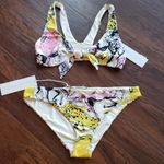 Stella McCartney NWT  White Horse Fantasy Paint Chic Artsy Unlined Bikini Swimset Photo 0