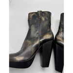 Vince Camuto Ninkisha Brown Distressed Leather Boots Chunky Platform Heel Sz 10 Photo 9