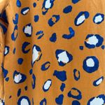 3.1 Phillip Lim x Target Long Sleeve Ruched Cheetah Print Knee Length Dress XL Orange Photo 8