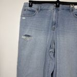 Jessica Simpson Boyfriend Jean Wide Leg Distressed Size 22W NWT Dearest Blue NWT Photo 1