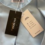 Uoozee | Powder Blue Crew Neck Cape/Long Coat | Size Medium | NEW WITH TAGS Photo 9