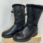 Khombu  Bungee Women's Insulated Waterproof Black Leather Boots Size 9 Photo 5