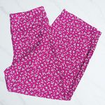 Pink White Floral Pattern Womens Wide Photo 0