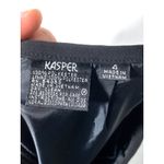 Kasper VTG Black A Line Skirt 4 Career Modest Sophisticated Polyester Lined 90s Photo 4