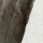 Toffs Brown Grey Leather Spiegel Deadstock High Rise Straight Leg Pants 10 New Photo 6