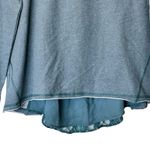Sundance Sweatshirt Women's XS Teal Blue Green Split Back Lace Detail Photo 5