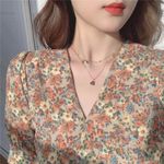 18K Gold Plated Layered Love Heart Pendant Necklace for Women Photo 2