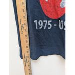 The Rolling Stones  T-Shirt Graphic 1975 US Tour Short Sleeve Blue Size XS Photo 5