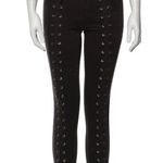 Pistola Black Lace Up Corset Skinny Cropped Ankle Jeans Size 25 Photo 7