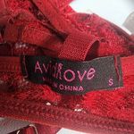 Avid Love Red Floral Lace Bralette (S) Photo 4