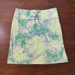 Tibi blue & green floral pencil skirt size 6 Photo 1