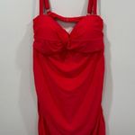 Nicole Miller  One Piece Swimsuit Red Size 3X NWT Photo 1