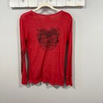 Harley Davidson  Rhinestone Wing Long Sleeve Tee Mason OH Red S Photo 1