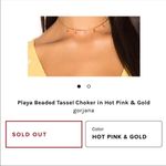 Gorjana NWT Revolve x  Playa Beaded Choker Tassel Necklace Photo 3