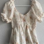 White Babydoll Blouse Photo 0