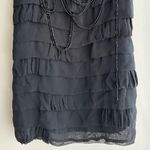 jaloux Black Tiered Ruffle Beaded Flapper Dress, Size Small, NWT Photo 4