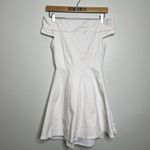 Lulus  White Season of Fun Off the Shoulder Skater Dress Photo 3