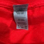 Red Dinosaur Short Sleeve Shirt Women’s Small Photo 1