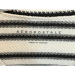 Aeropostale Striped Crop Top Long Sleeve Drawstring Sweater Size S Preppy Y2K Photo 4