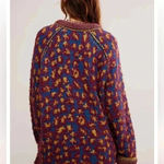 Free People  Little Animal Pullover in Blue Fig Combo nwot size m Photo 2