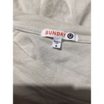 Sundry  Cream Short Sleeve T-shirt Blouse Rainbow Heart Size 0 XS Photo 3