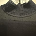 Cable & Gauge Black Rhinestones Sparkle Sweater Mock Neck Holiday Party M FLAW Photo 4