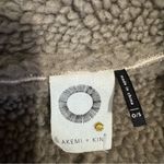 Anthropologie Akemi + Kin Women Cream & Gray Collared Sherpa Vest One Size Size undefined Photo 12