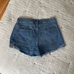 PacSun  High Rise Distressed Denim Medium Wash Relaxed Fit Mom Shorts Size 29 Photo 4