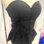 Charlotte Russe Black Strapless Peplum Top Photo 4