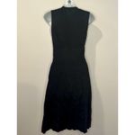 Theory "Kenza" Linen Blend Black V Neck Tie Waist Dress Size 6 EUC!!! Photo 2