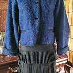 Guy Laroche Vintage Royal Blue Mohair Jacket Size L Photo 0