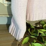 Vintage Pink Cotton Sweater Crewneck Cotton Womens Medium Photo 6