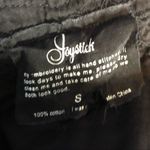 Johnny Was  Joystick Embroidered Black Cream Cotton Mini Dress Small Photo 11