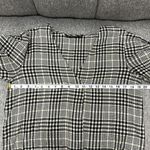 ZARA  Plaid Gingham Seersucker V Neck Balloon Twist Puff 3/4 Sleeve Top Sz Small Photo 10