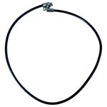 Sterling Silver 925 Leather Black Choker Style Necklace – No Pendant Included Photo 0