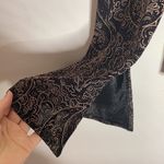 XScape evening paisley shimmer drape neckline top size L Photo 6