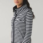 Lululemon Gray Reversible Pullover Sweater with Thumbholes Cinched Turtleneck M Photo 0