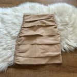 Bardot  Cara Vegan Leather Skirt In Beige Photo 2