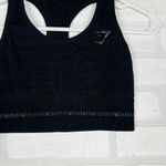 Gymshark  VISION SPORTS BRA, Medium Support,  Black w/logo, Size‎ Small Photo 4